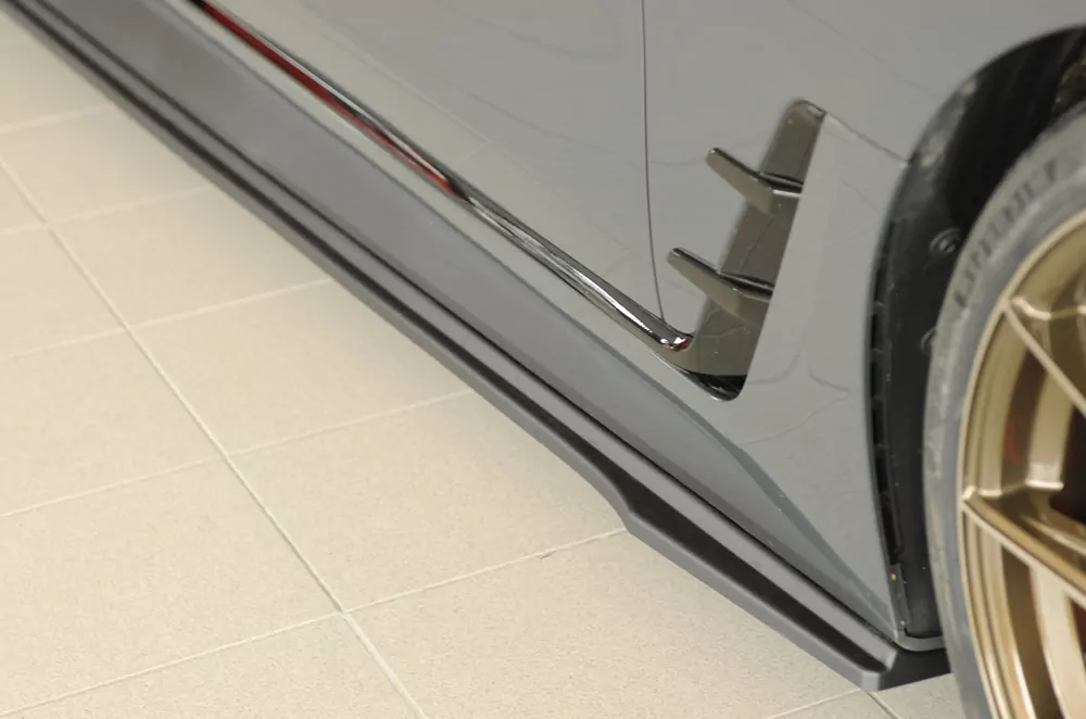 Rieger Seitenschweller rechts ansatz matt schwarz für BMW i4 M G26  (G4C) Gran Coupé (5-tür.) 11.21-