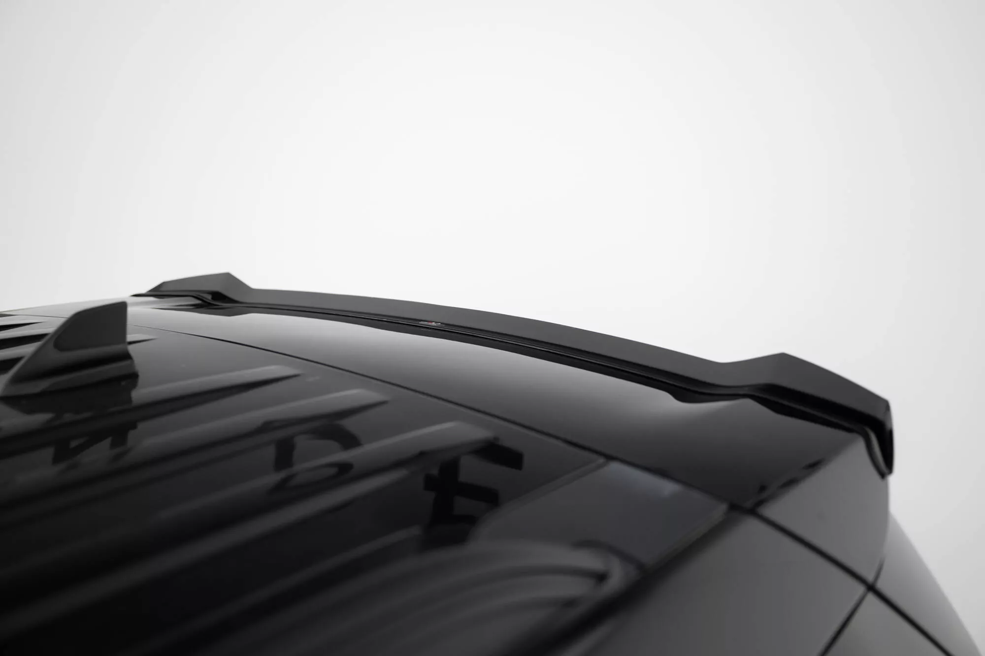 Spoiler CAP Für Ford Explorer XLT Mk6 Schwarz Hochglanz