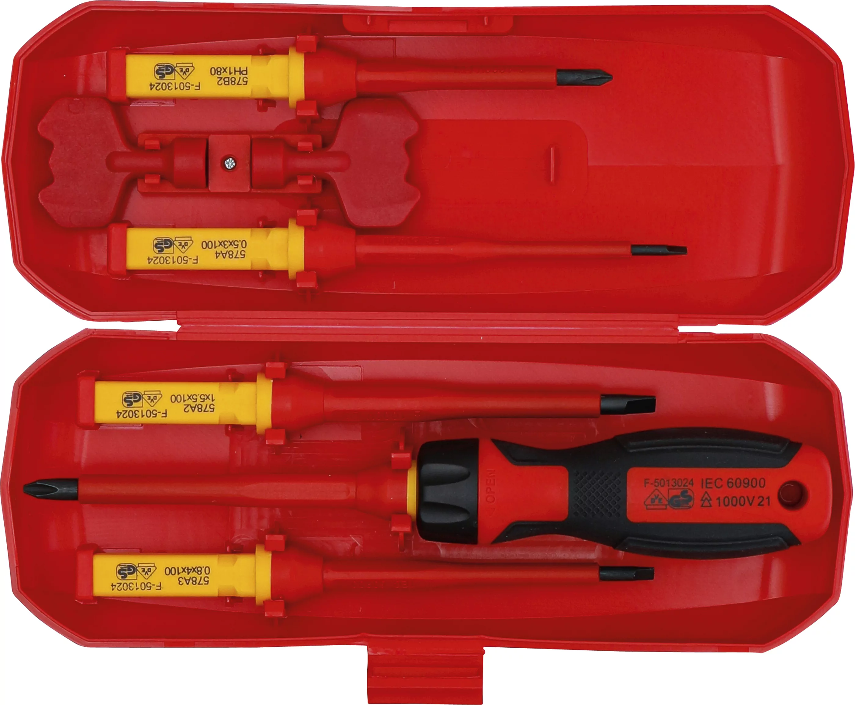VDE-Schraubendreher-Satz | mit Wechselklingen | 8-tlg.
