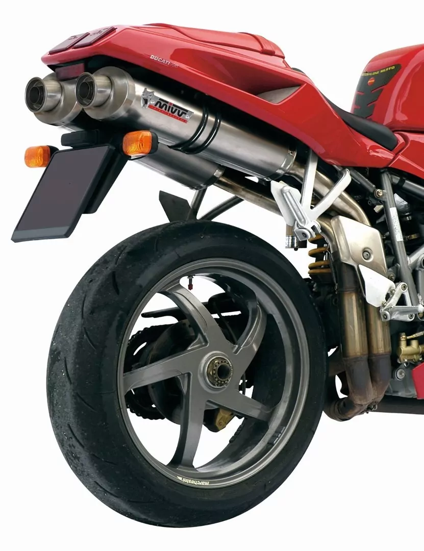 MIVV 2x OVAL In Titan Für DUCATI 748/916/996/998
