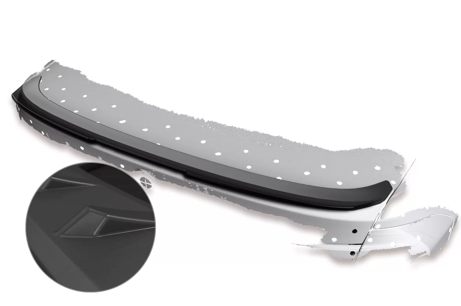 Heckflügel mit ABE für BMW 3er F30 Lackierfreundlich (schwarz matt)