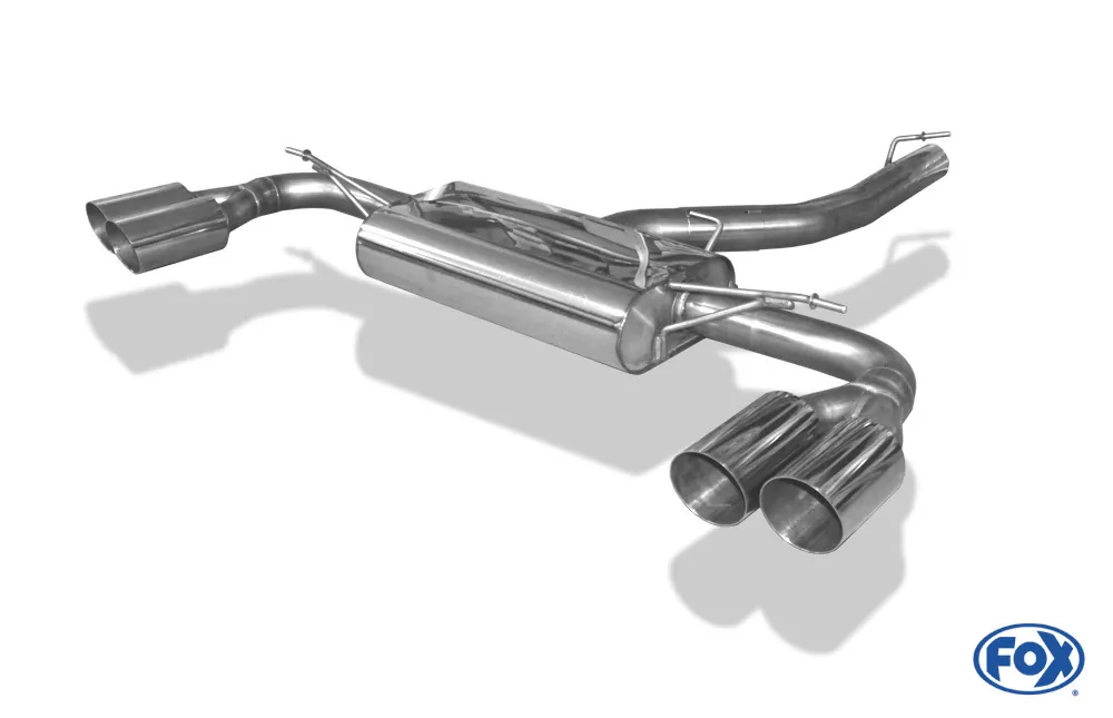 BMW X3 F25  Endschalldämpfer quer Ausgang rechts/links - 2x90 Typ 14 rechts/links