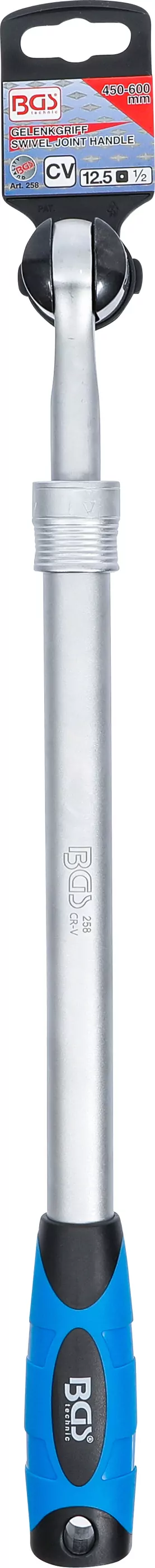 Gelenkgriff | ausziehbar | Abtrieb Außenvierkant 12,5 mm (1/2") | 450 - 600 mm