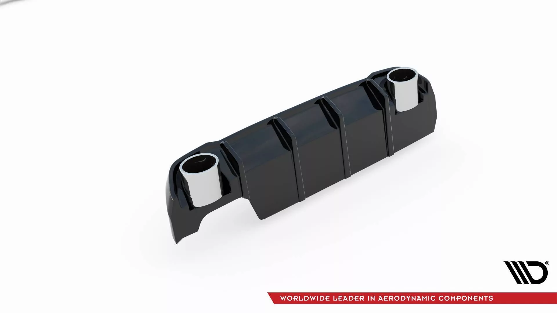 Diffusor Heck Ansatz Für + Endschalldampfer Sportauspuff Attrappe Peugeot 308 SW Mk2 Facelift