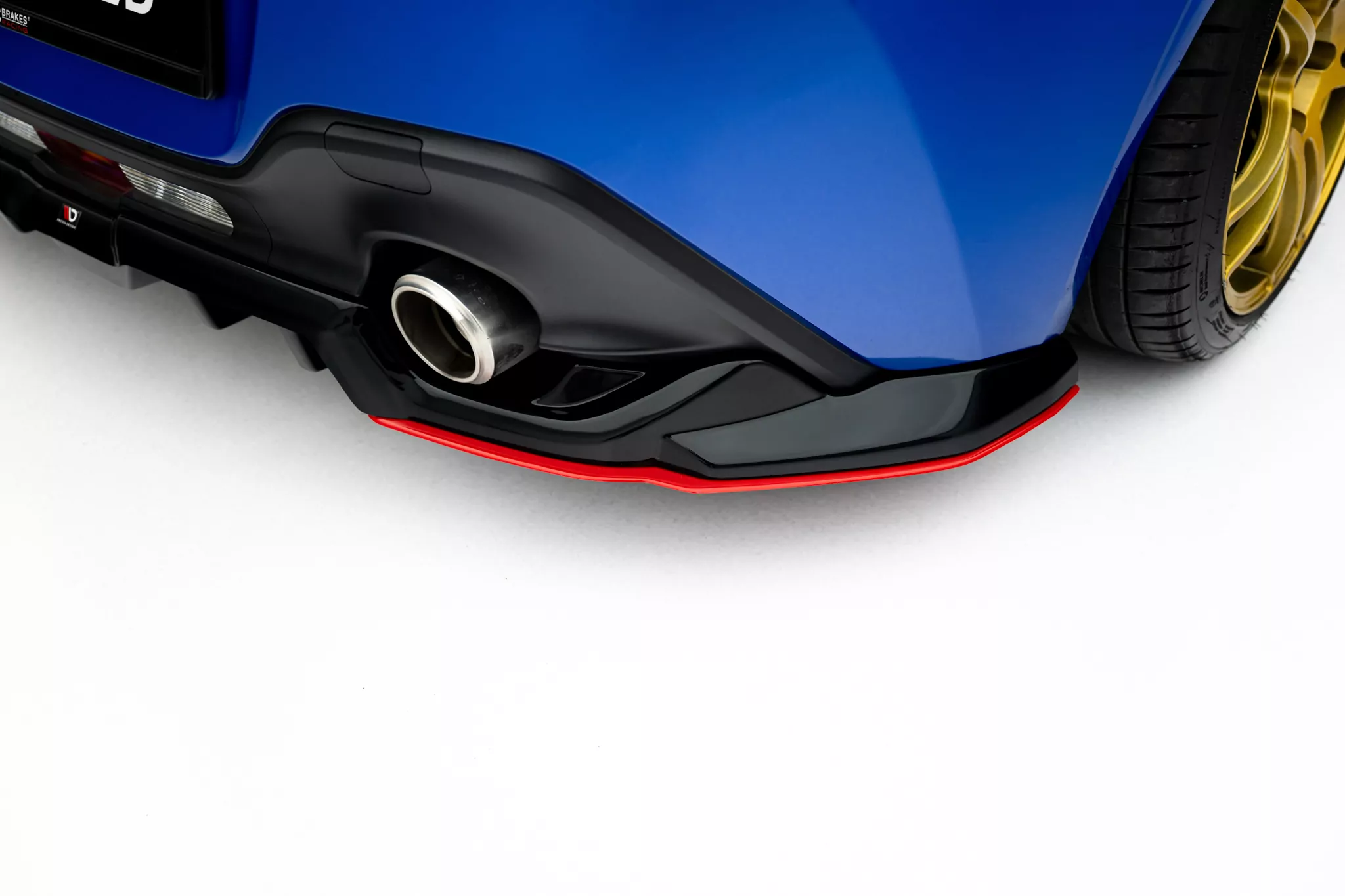 Hinten Splitter (mit Einem Vertikalem Balken) V.2 Toyota GR86 Mk1