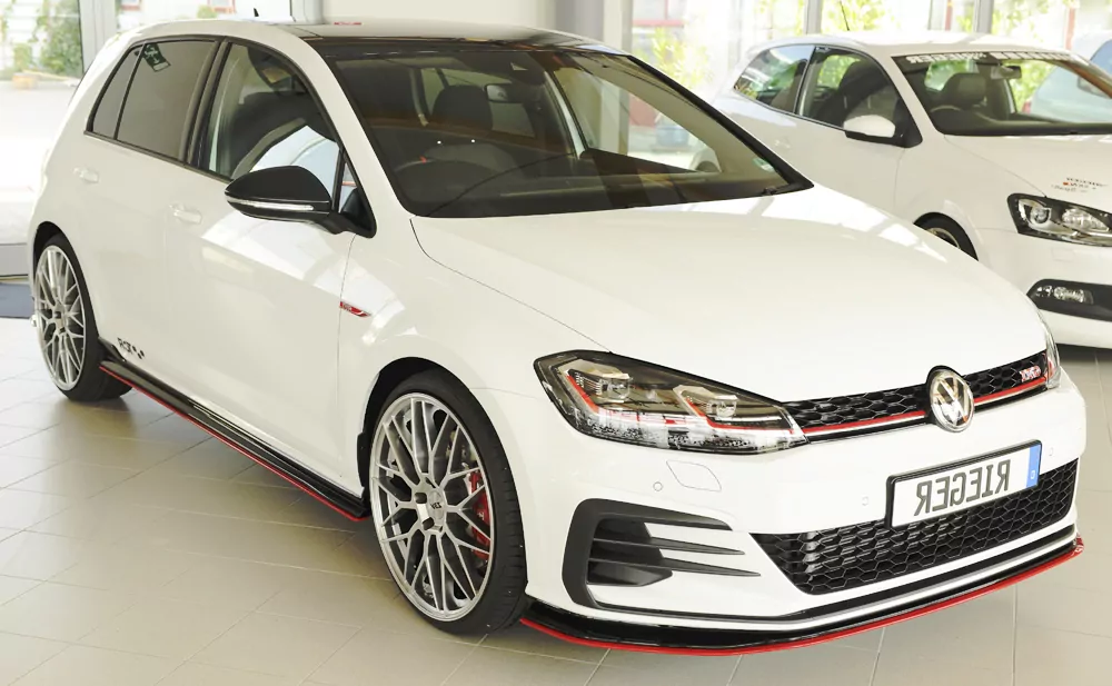 Rieger Seitenschwelleransatz für VW Golf 7 GTI-TCR | 3-tür. 01.19- für orig. GTI-TCR - Seitenschweller