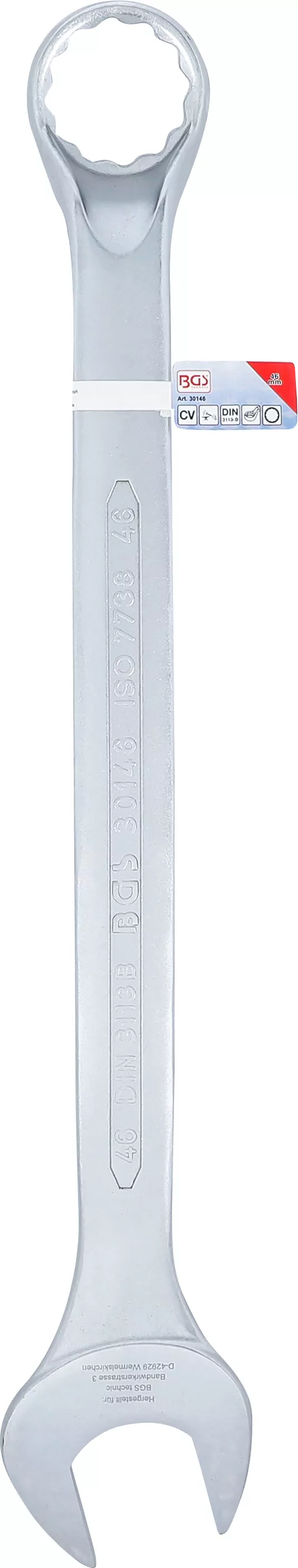 Maul-Ringschlüssel, gekröpft | SW 46 mm