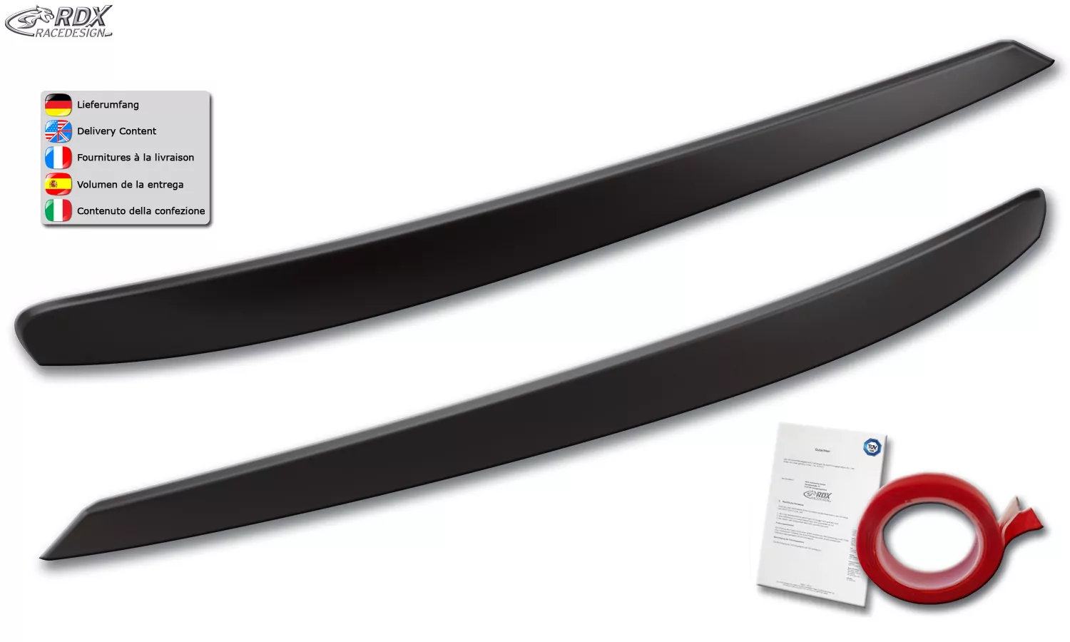 RDX Scheinwerferblenden für VW Sharan 7N 2010-2022 & SEAT Alhambra 7N 2010-2022 Böser Blick