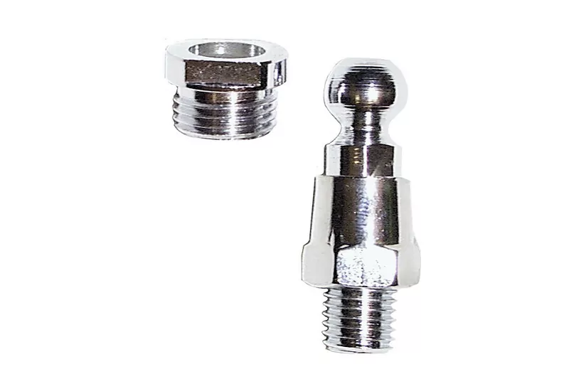 SHIN YO Mirror Adapter With Ball, M 10 Left-hand Thread, Chrome-plated