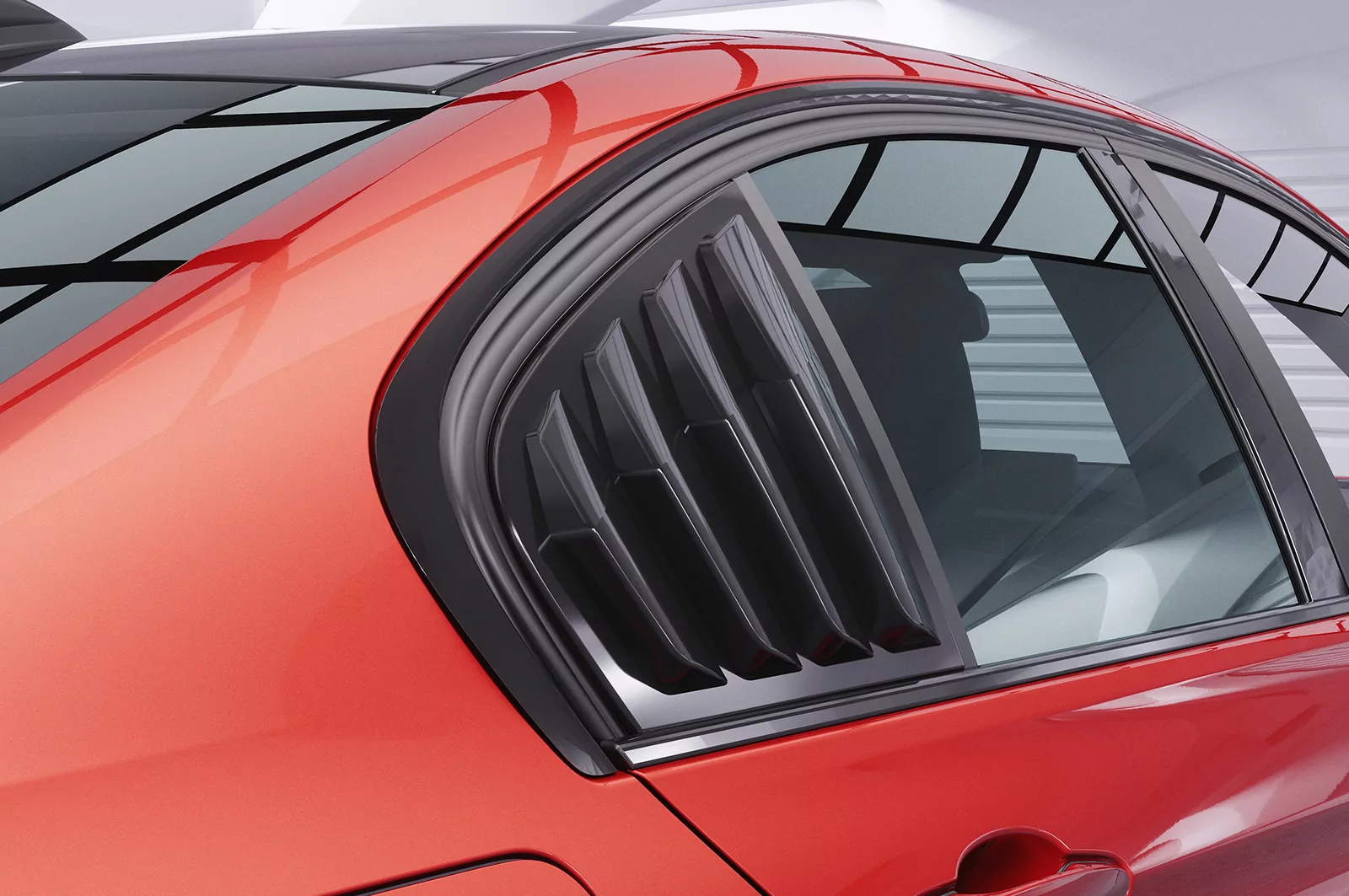 Seitenscheibenblenden für BMW 3er F30 Limousine SSB013 Schwarz Strukturiert