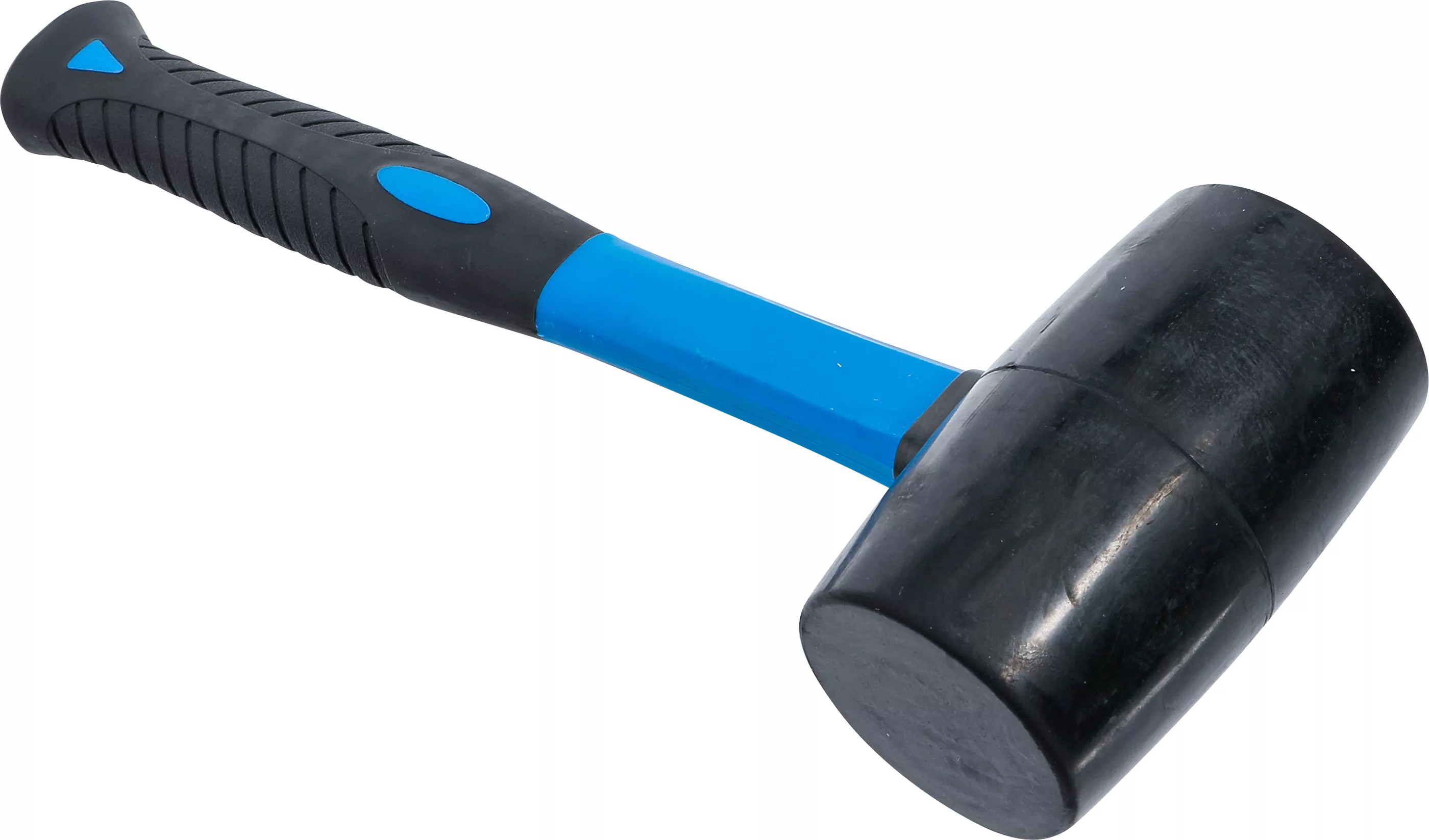 Gummihammer | Fiberglasstiel | schwarzer Kopf | Ø 65 mm | 720 g