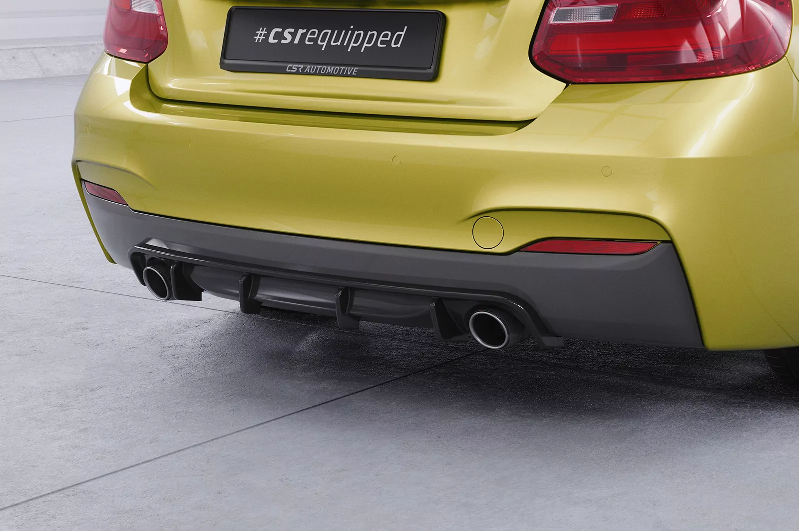 Heckansatz für BMW 2er (F22 / F23) Coupe und Cabrio HA273 Strukturiert (schwarz matt)