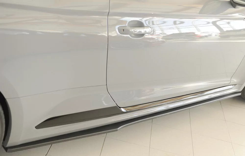 Rieger Seitenschweller rechts ansatz matt schwarz für Audi RS5 (B9/F5) Coupe 03.17-02.20 (bis Facelift)