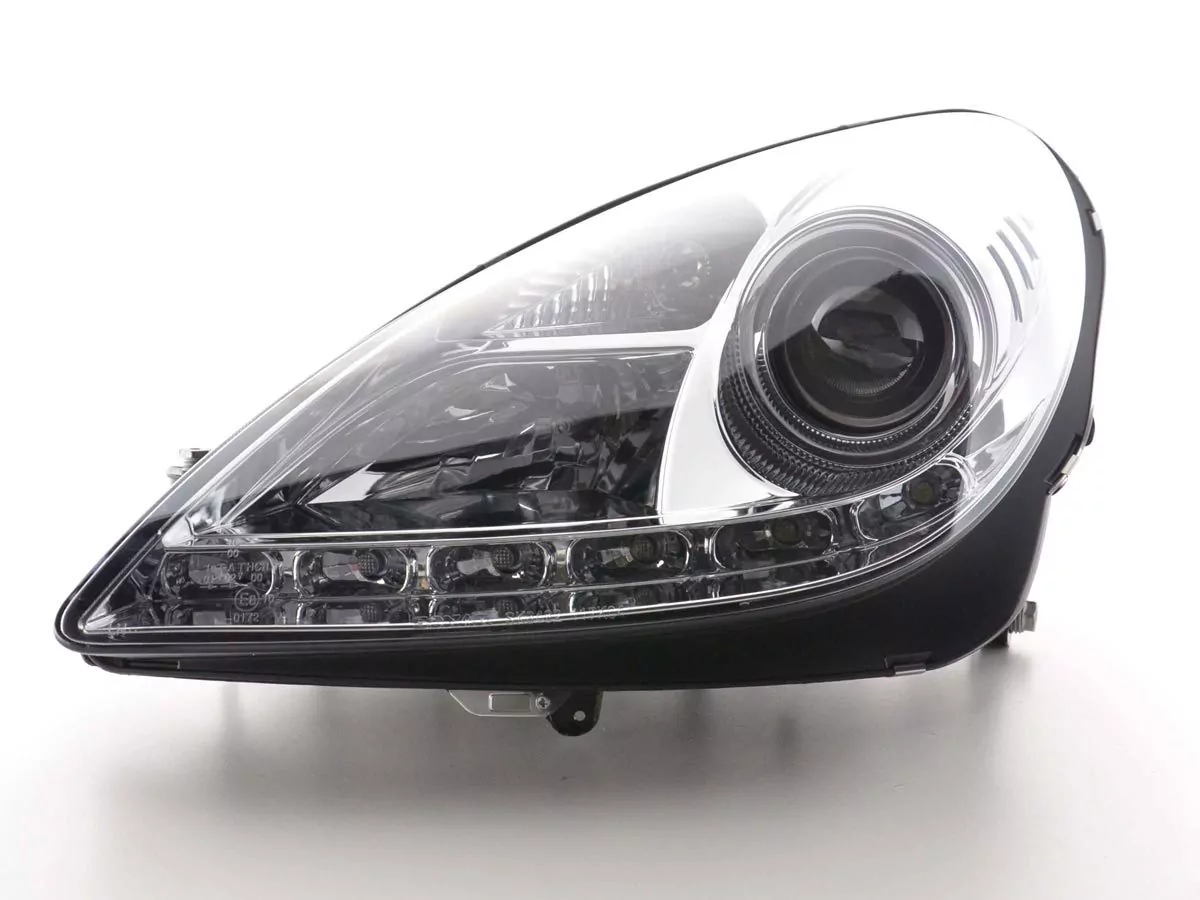 Scheinwerfer Set Daylight LED Tagfahrlicht Mercedes SLK R171 chrom