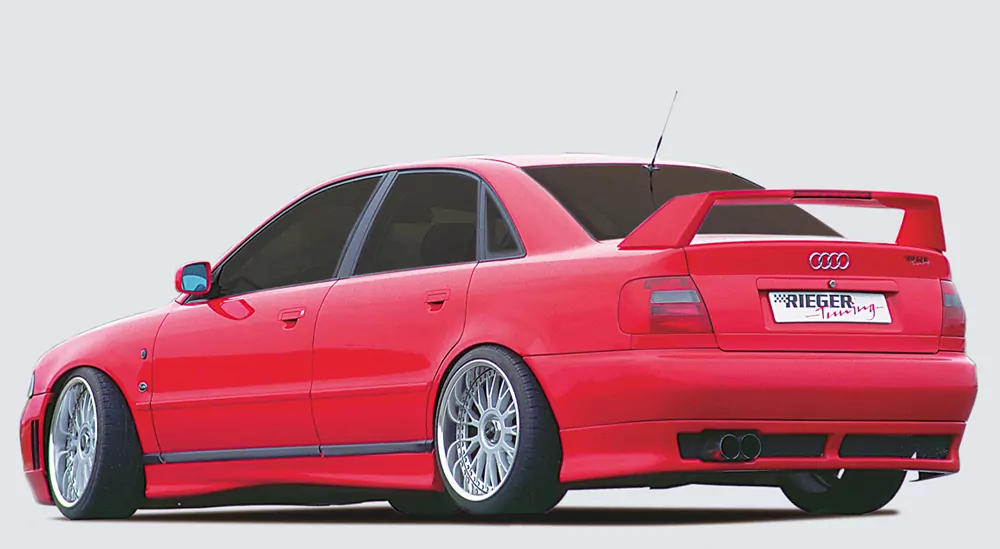 Rieger Heckansatz für Audi A4 (B5) | Avant 99-12.00 ab Modell 1999, nicht für Parkdistance-Control