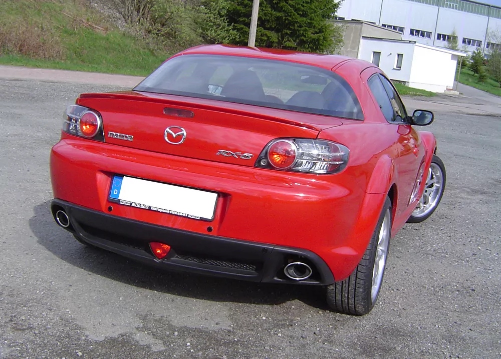 Mazda RX8  Endschalldämpfer quer Ausgang rechts/links - 115x85 Typ 38 rechts/links