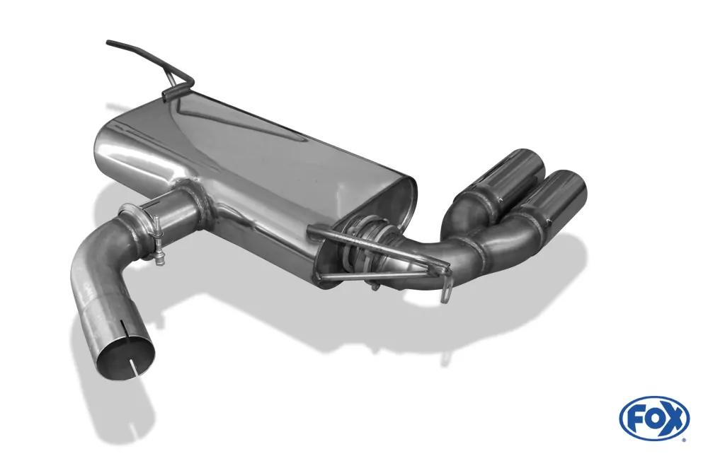 Skoda Yeti 5L - Frontantrieb  Endschalldämpfer - 2x80 Typ 12