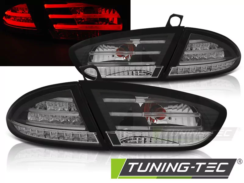 Led Tail Lights Black Fits Seat Leon 03.09-12