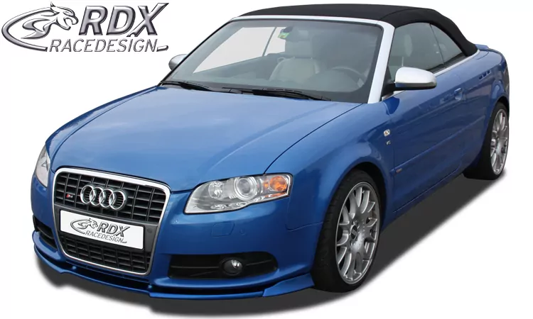 RDX Frontspoiler VARIO-X für AUDI A4 B7 8H Cabrio 2005+ / S4 Cabrio 2005+ (S-Line- bzw. S4-Frontstoßstange) Frontlippe Front Ansatz Vorne Spoilerlippe