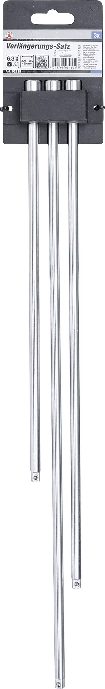 Verlängerungs-Satz | 6,3 mm (1/4") | 300 / 380 / 450 mm | 3-tlg.
