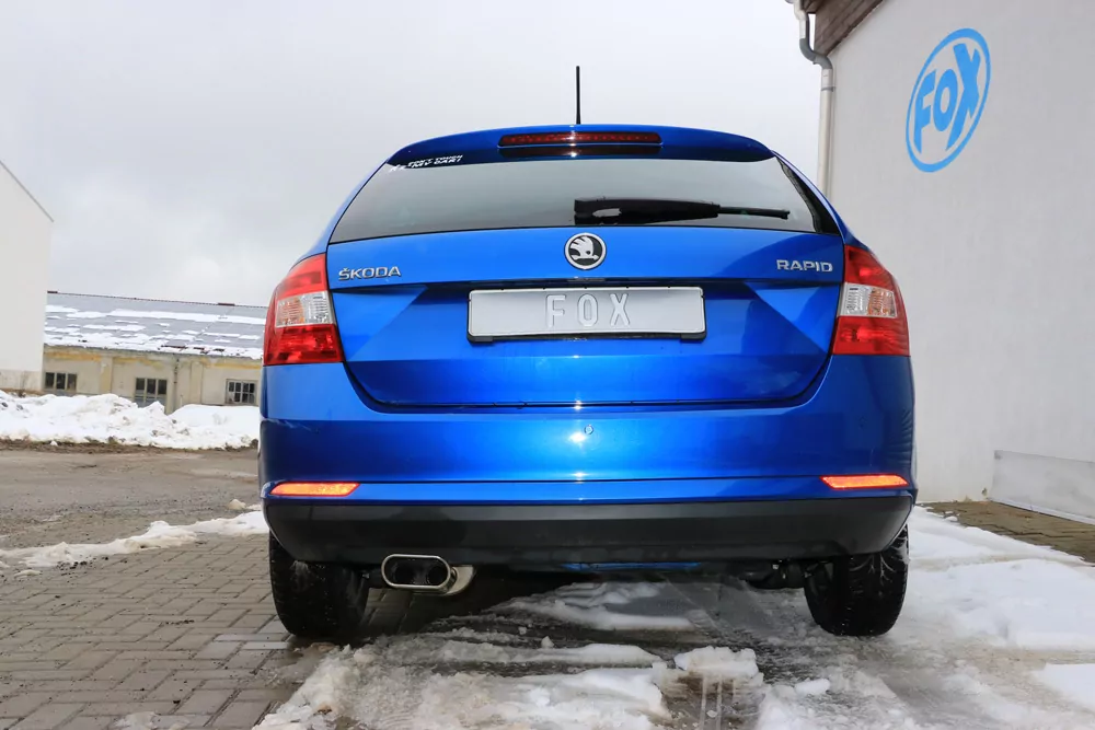 Skoda Rapid Spaceback  Endschalldämpfer - 150x70 Typ 52