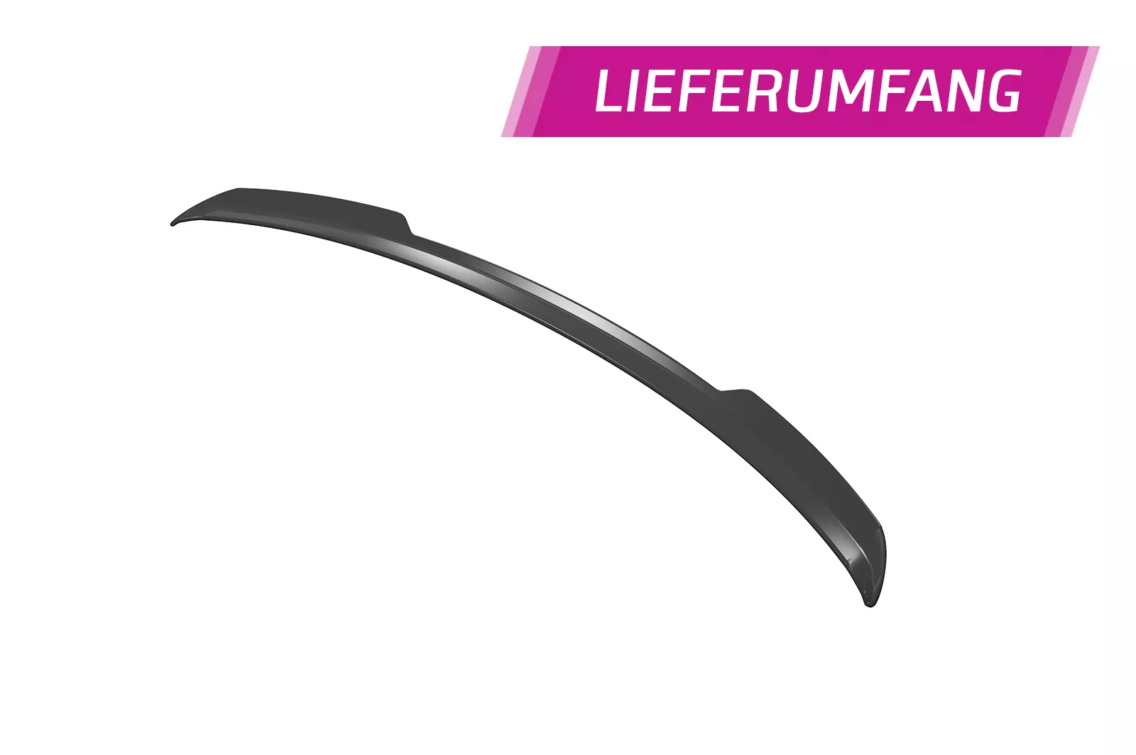 Heckflügel mit ABE für Audi A6 C8 (Typ 4K/F2) Avant HF826 Schwarz Strukturiert