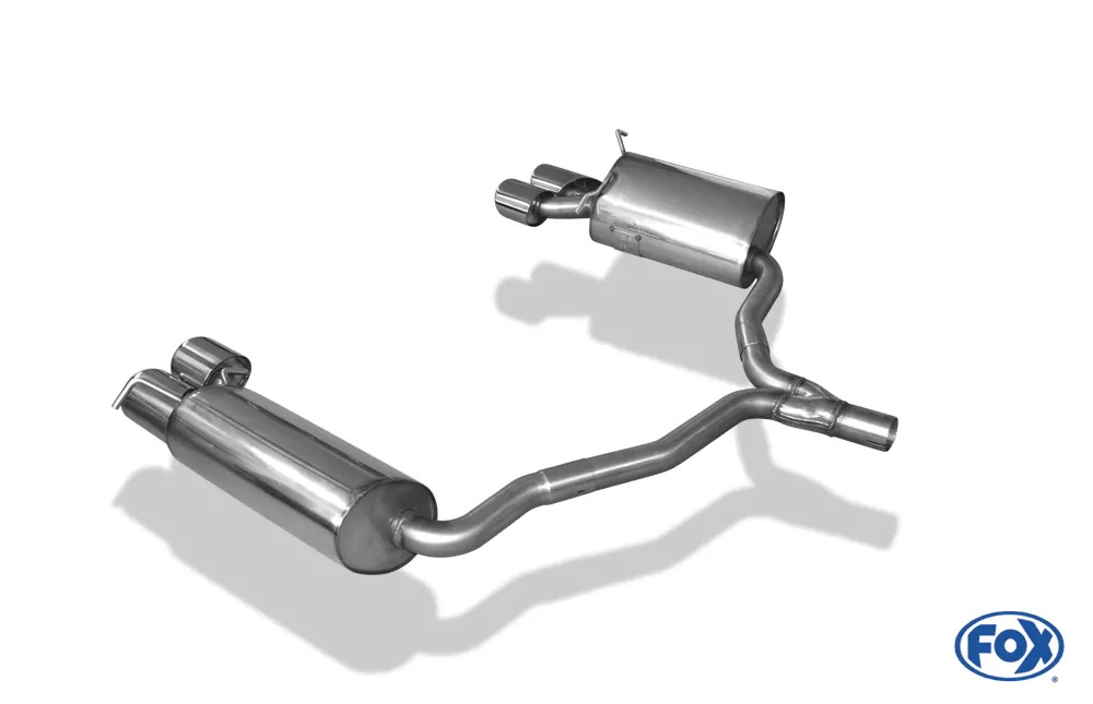 Mercedes C-Klasse 4-Zylinder Coupe C204  Endschalldämpfer rechts/links inkl. Y-Verbindungsrohr - 115x85 Typ 32 rechts/links
