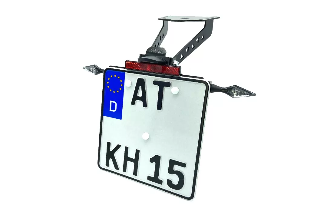 alpha Technik Kennzeichenhalter für Kawasaki Z900RS Cafe, Typ ZR900C / ZR900K, ab Modelljahr 2018-