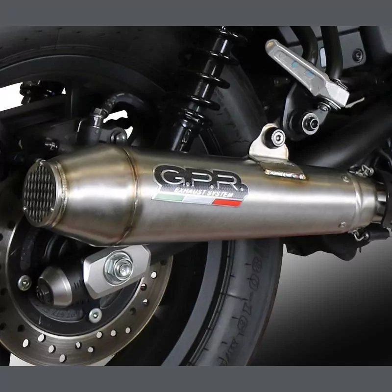 Zontes 350 GK 2022-2023, Ultracone, Racing full system exhaust, including removable db killer Underengine Exhaust Position