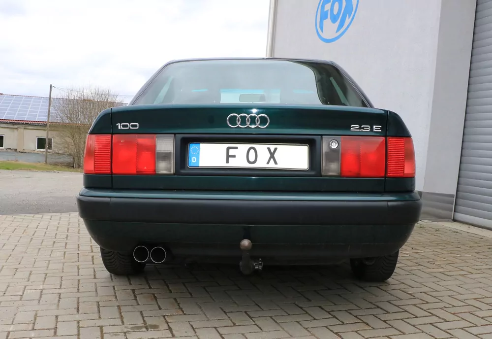 Audi 100/A6 Typ C3/C4 Frontantrieb  Endschalldämpfer - 2x76 Typ 10