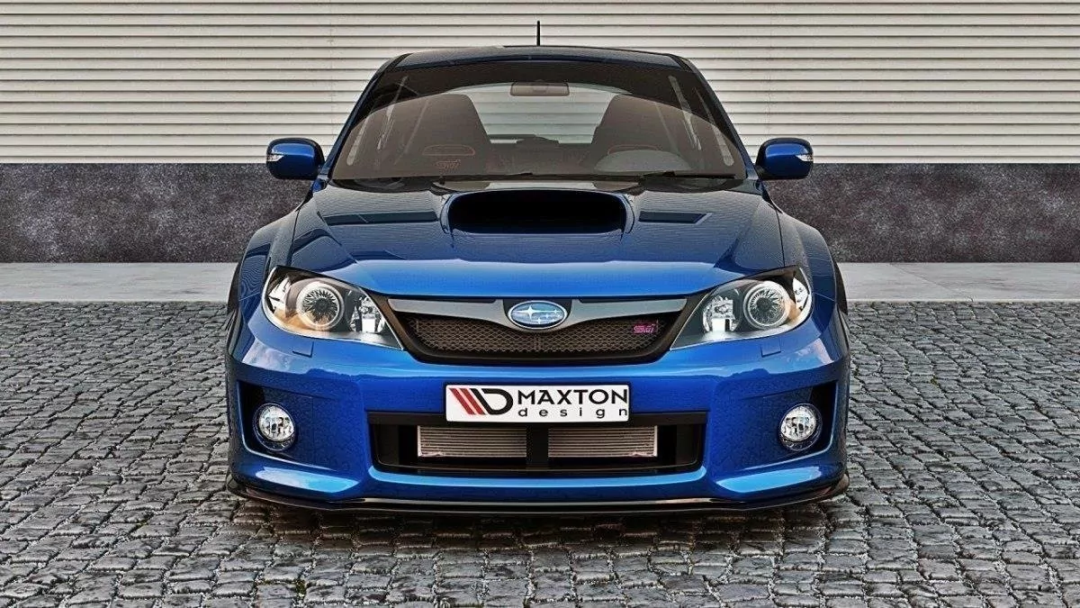 Front Ansatz Passend Für Passend Für Subaru Impreza WRX STI 2011-2014 Schwarz Hochglanz Schwarz Hochglanz