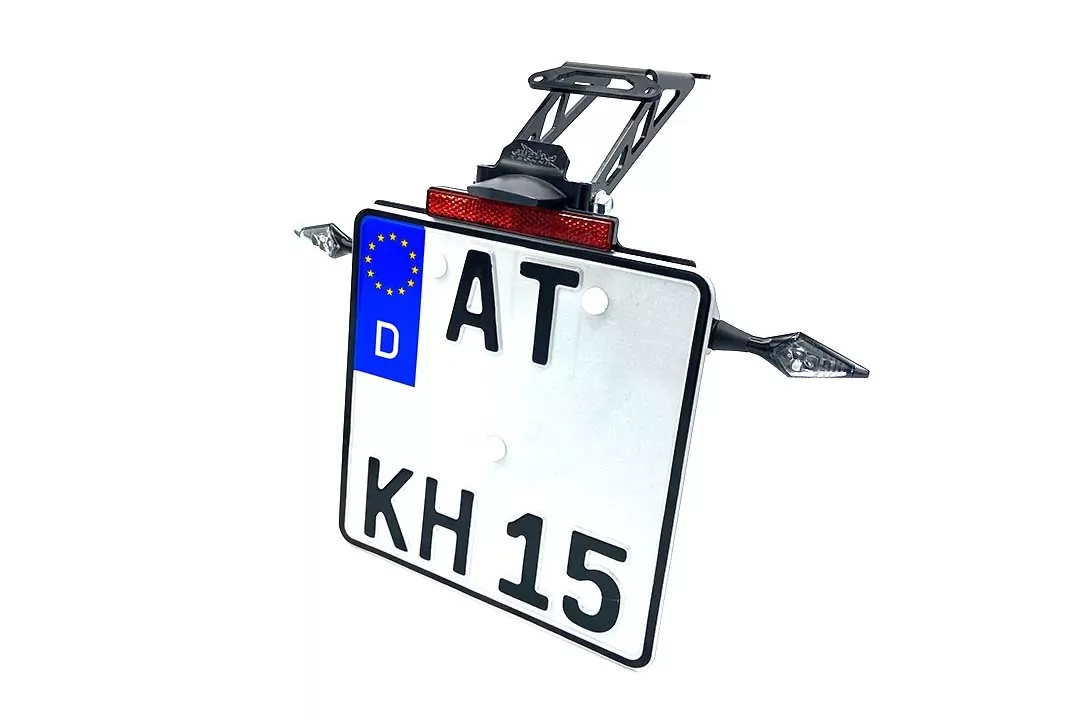 alpha Technik Kennzeichenhalter für KTM 790 Duke, Modelljahr 2018 - 2020, und 890 Duke, Modelljahr 2021-, Typ KTM 790 Duke