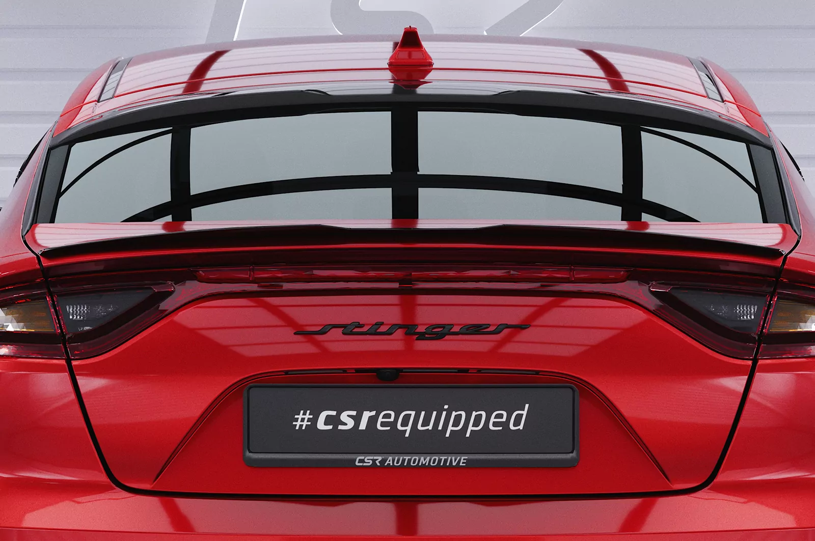 Heckscheibenblende für Kia Stinger GT HSB089 Carbon Look Hochglanz