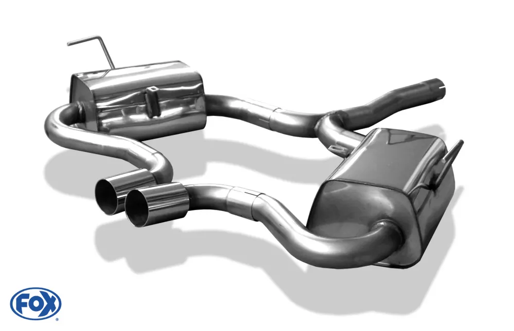 Mini Cooper S R53  Endschalldämpfer rechts/links Ausgang mittig  - 2x76 Typ 10