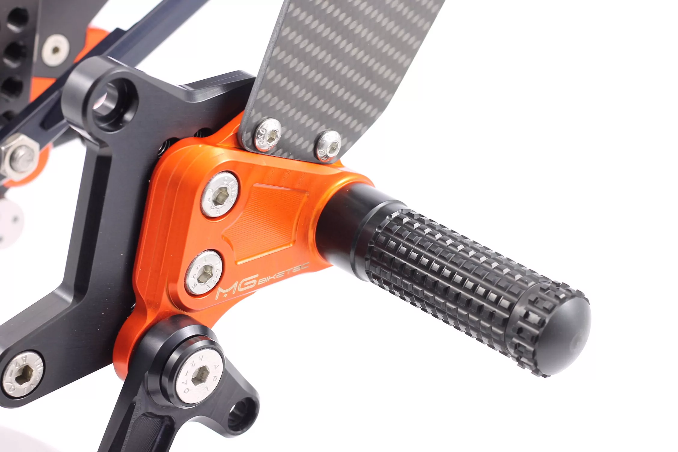 MG Biketec Sportfussrastenanlage / Rastenanlage / Fussrastenanlage mit ABE, gültig in D - A - CH für KTM 1290 Super Duke GT ab 2016-2020