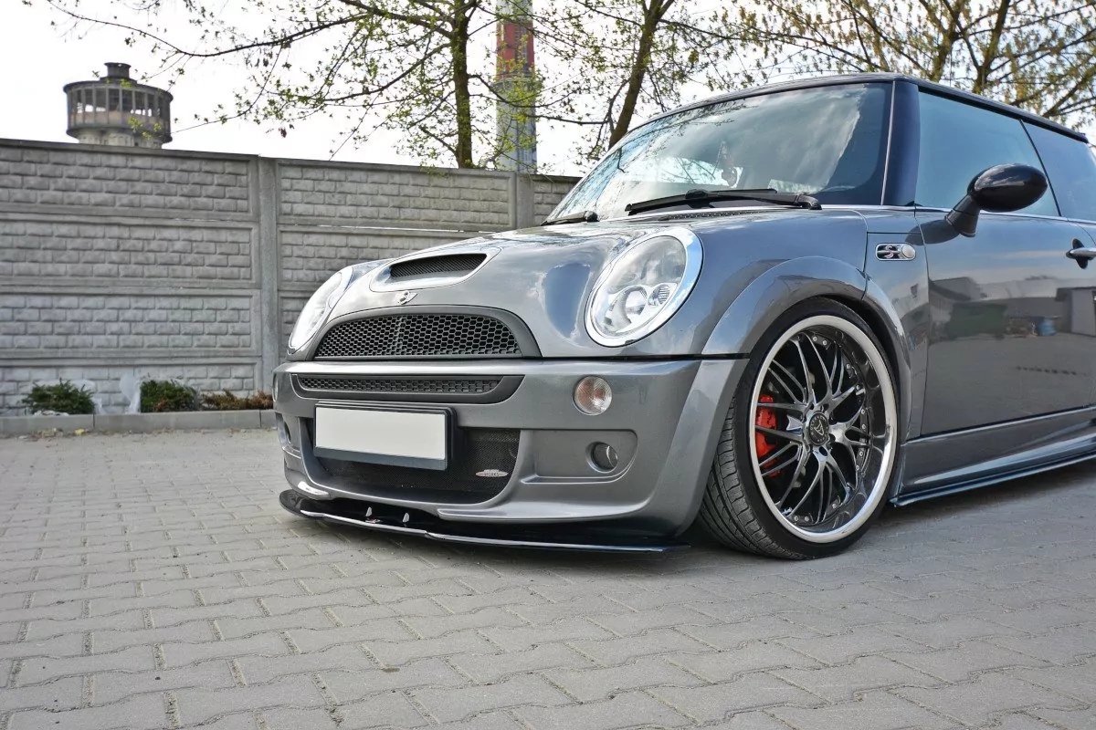 Front Ansatz Passend Für Passend Für MINI R53 COOPER S JCW Schwarz Hochglanz Schwarz Hochglanz