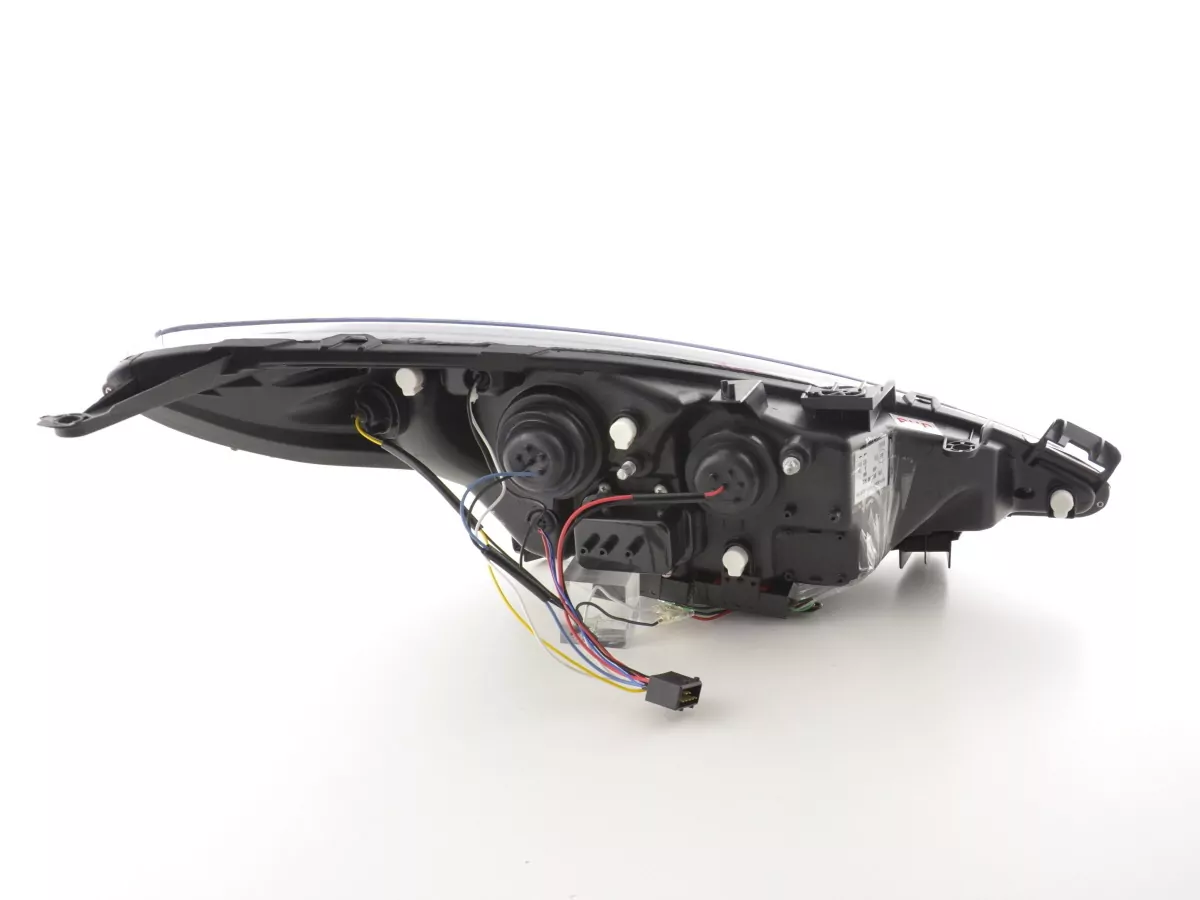 Scheinwerfer Set Daylight LED Tagfahrlicht Peugeot 207 Bj. 06- schwarz für Rechtslenker