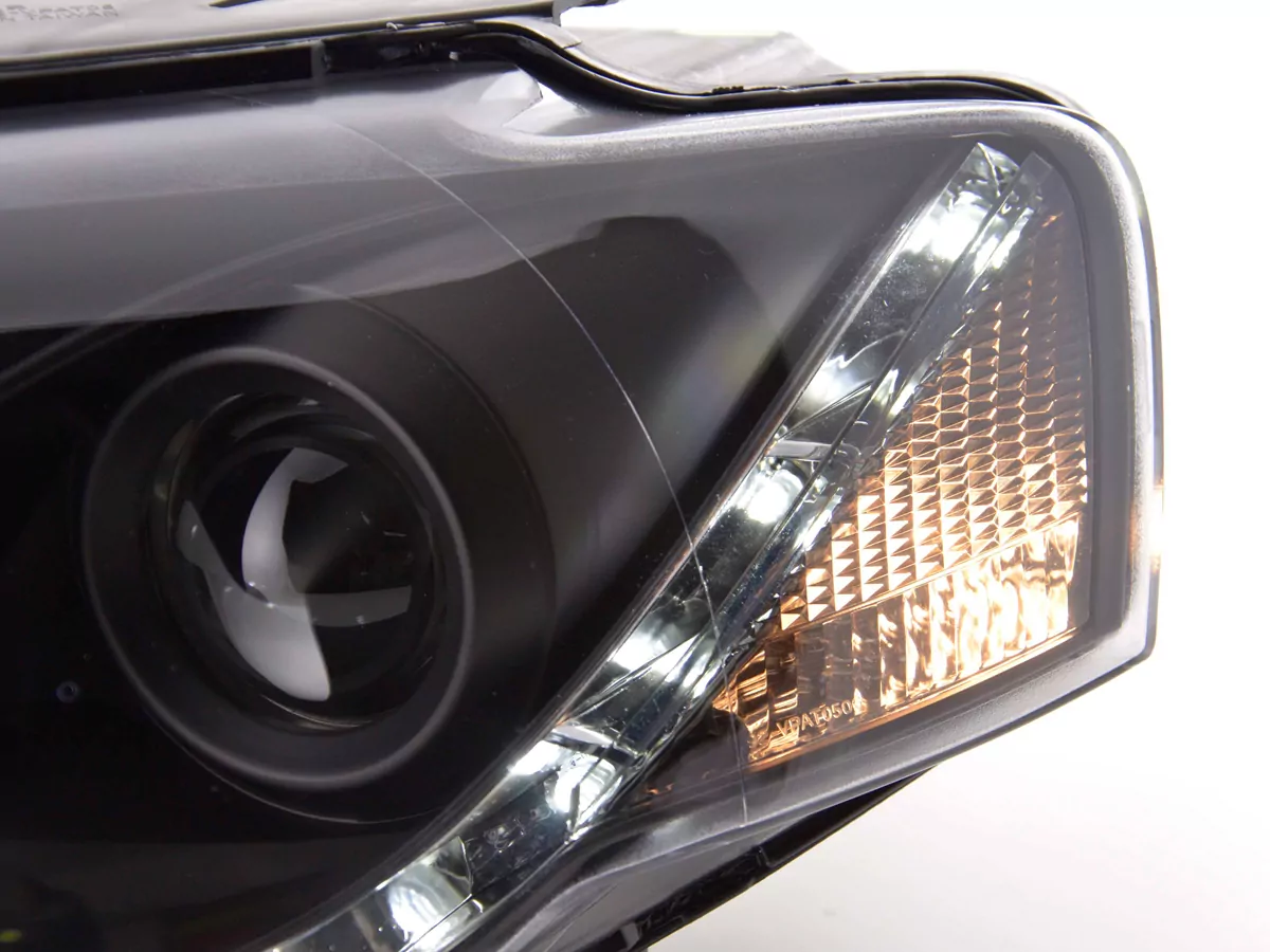 Scheinwerfer Set Daylight LED Tagfahrlicht VW Passat B6 3C schwarz