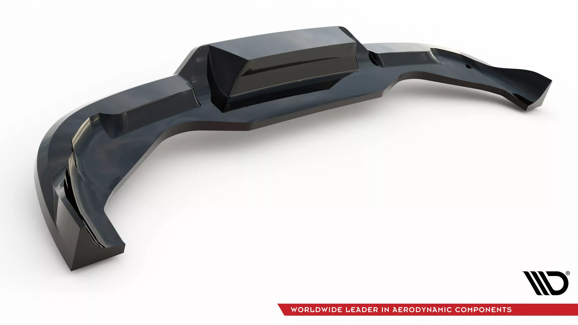 Hinten Splitter (mit Einem Vertikalem Balken) Seat Arona FR Mk1 Schwarz Hochglanz