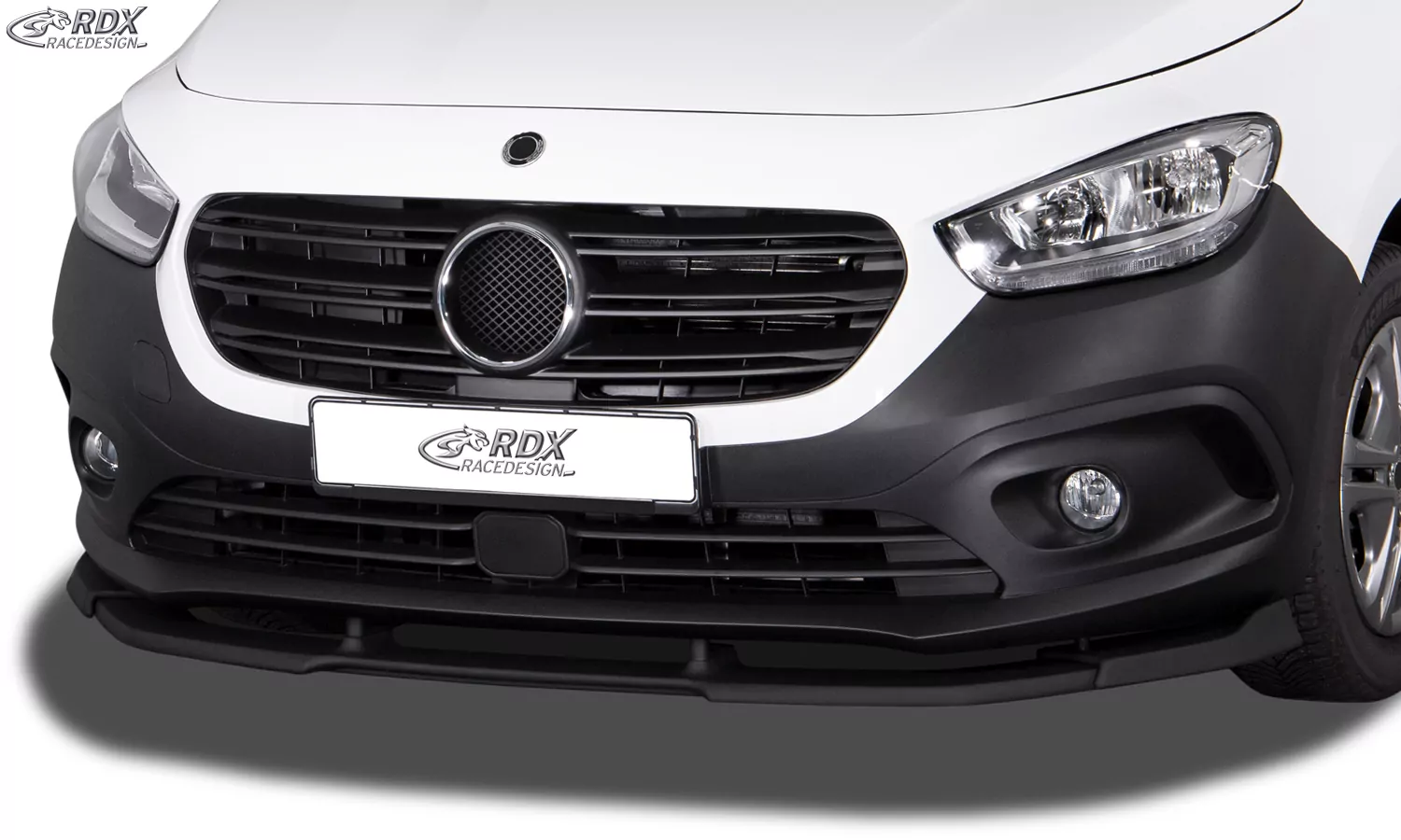 RDX Frontspoiler VARIO-X für MERCEDES Citan & T-Klasse (W420 / 2021+) Frontlippe Front Ansatz Vorne Spoilerlippe