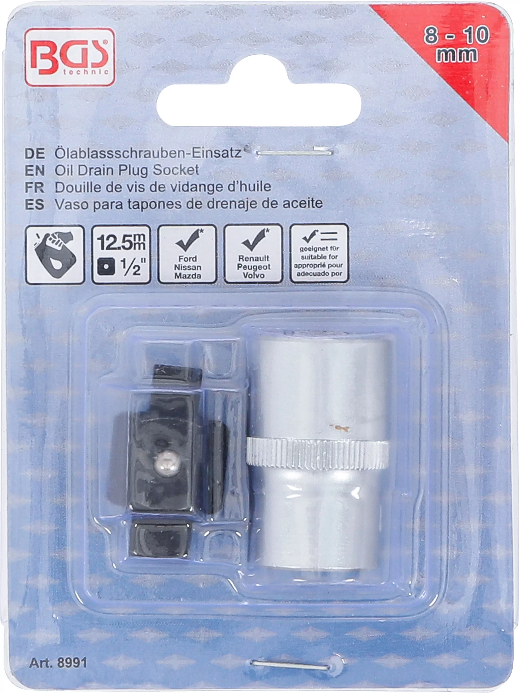 Ölablassschrauben-Einsatz | Vierkant | 8 mm / 10 mm