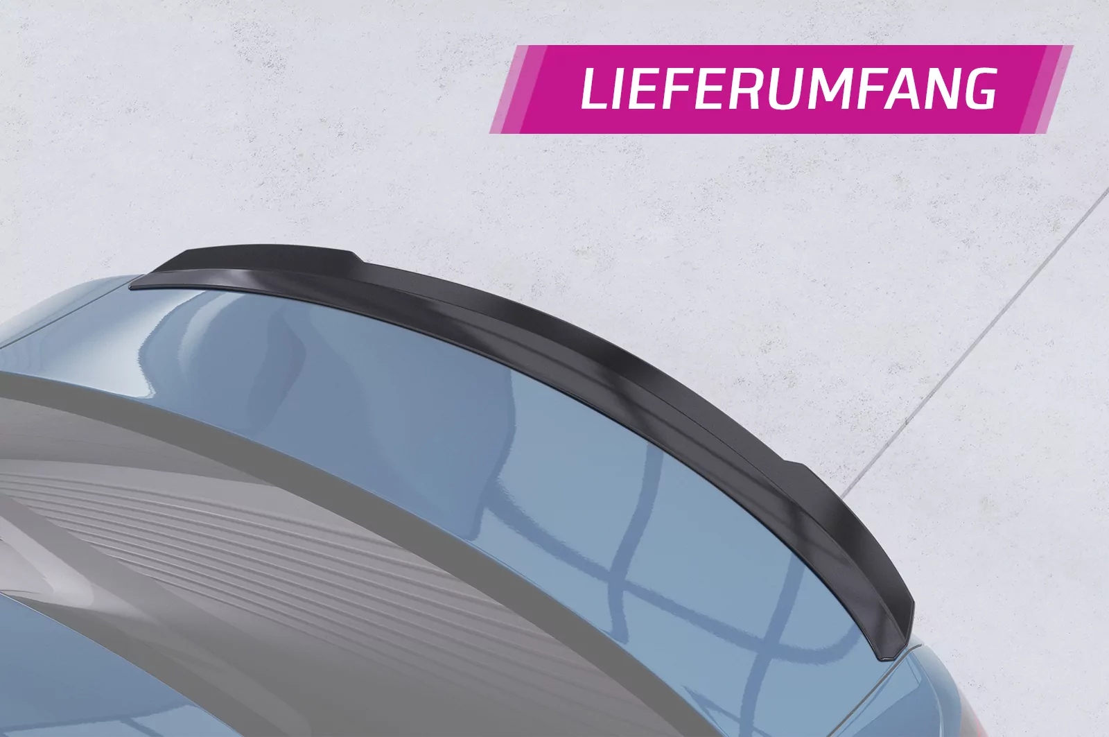 Heckflügel mit ABE für Mercedes Benz A-Klasse V177 Limousine HF690 Strukturiert (schwarz matt)