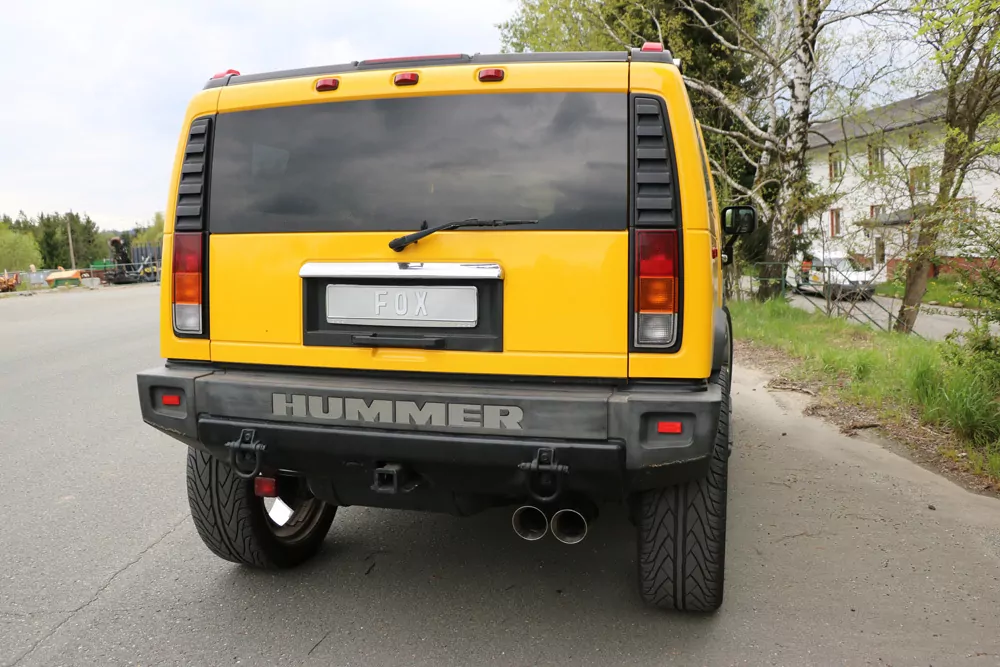 Hummer H2 Nur Endrohre 2x114 Typ 25 für einseitig