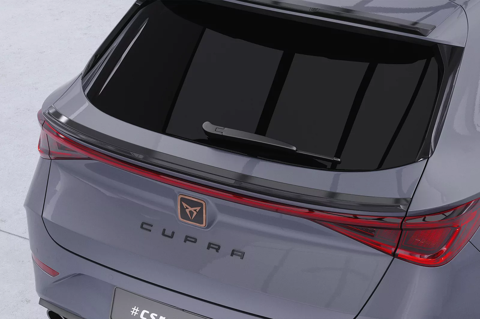 Heckflügel mit ABE für Seat / Cupra Leon 4 (Typ KL) ST HF146 Schwarz Strukturiert