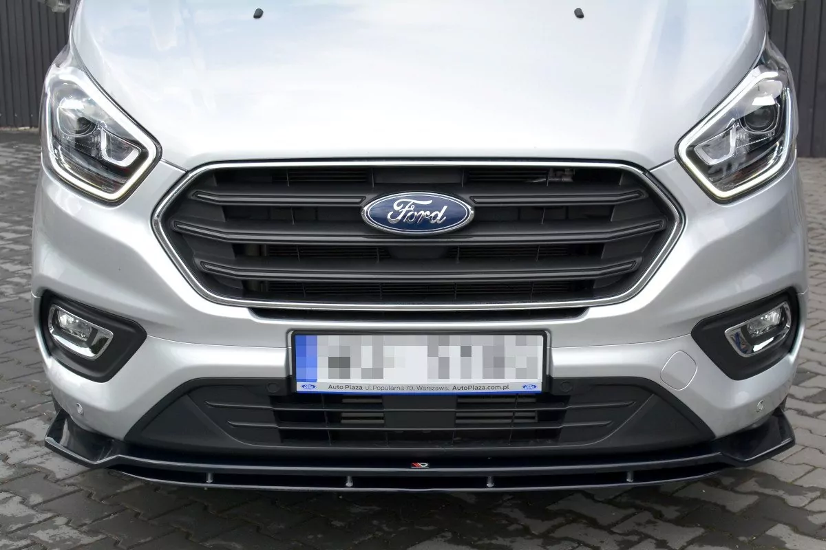 Front Ansatz Passend Für Passend Für FORD TRANSIT CUSTOM MK.1 FL 2018 Schwarz Hochglanz Schwarz Hochglanz