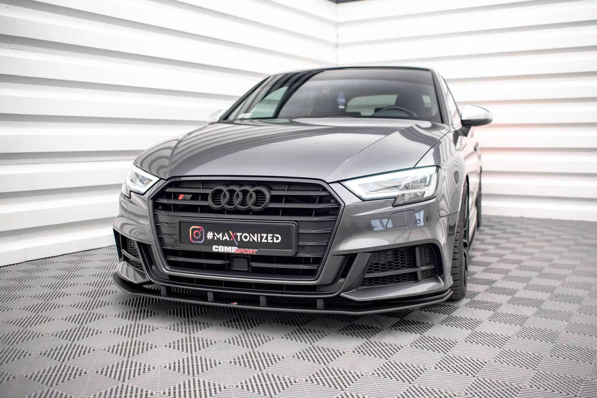 Street Pro Front Ansatz Für Für Audi S3 / A3 S-Line Sportback 8V Facelift