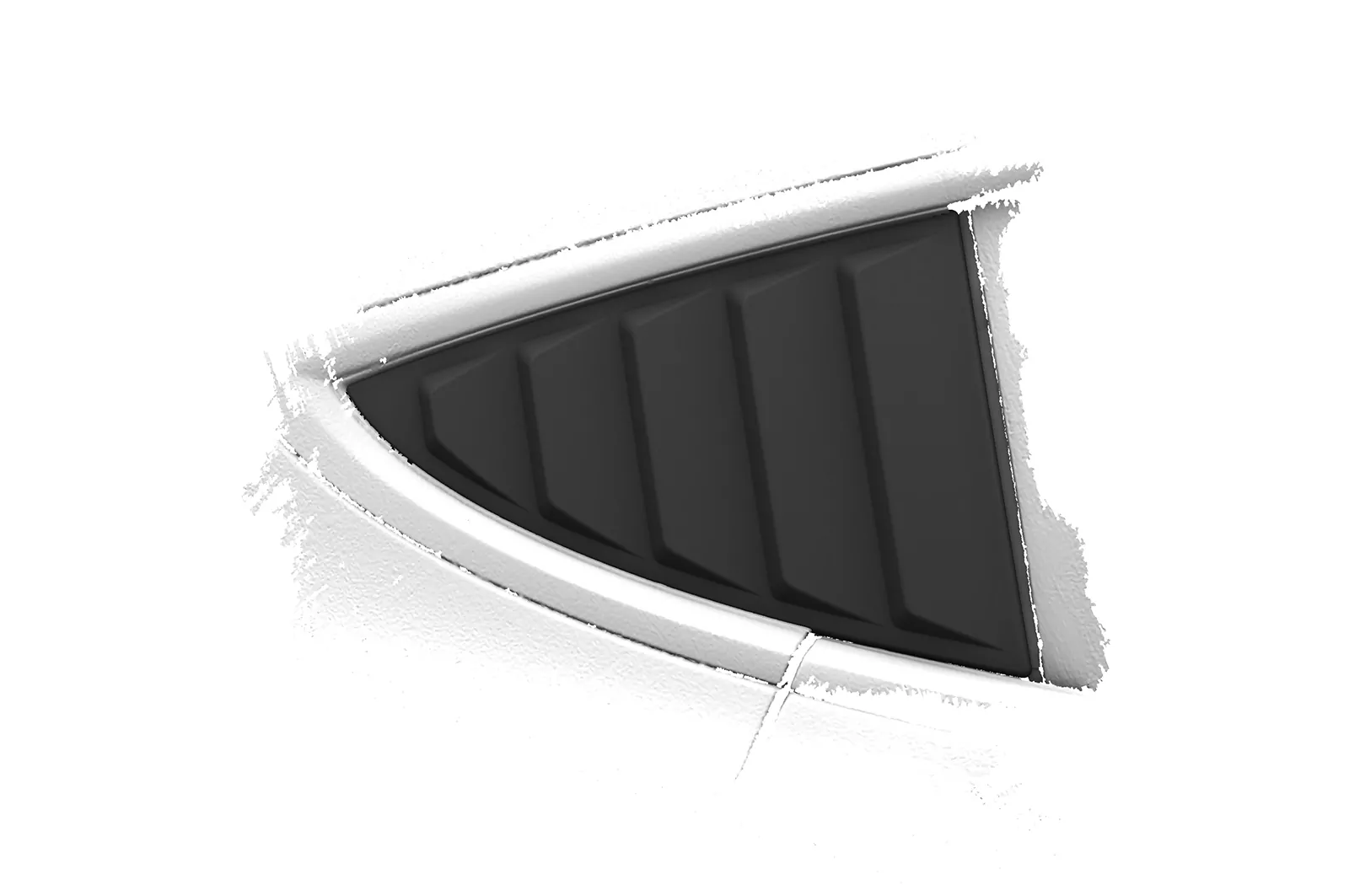 Seitenscheibenblenden für Audi TT (8J) Coupe SSB006 Schwarz Strukturiert