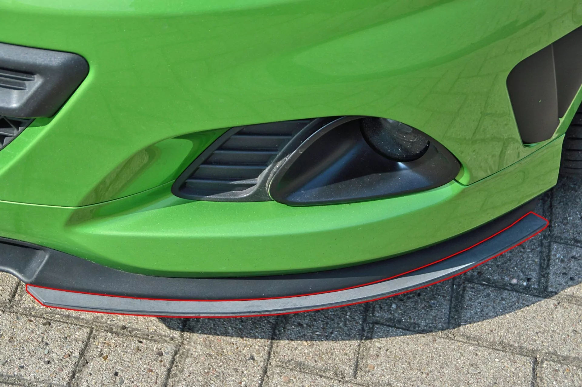 Frontspoiler Flaps L/R für Opel Corsa D OPC Nürburgring Edition