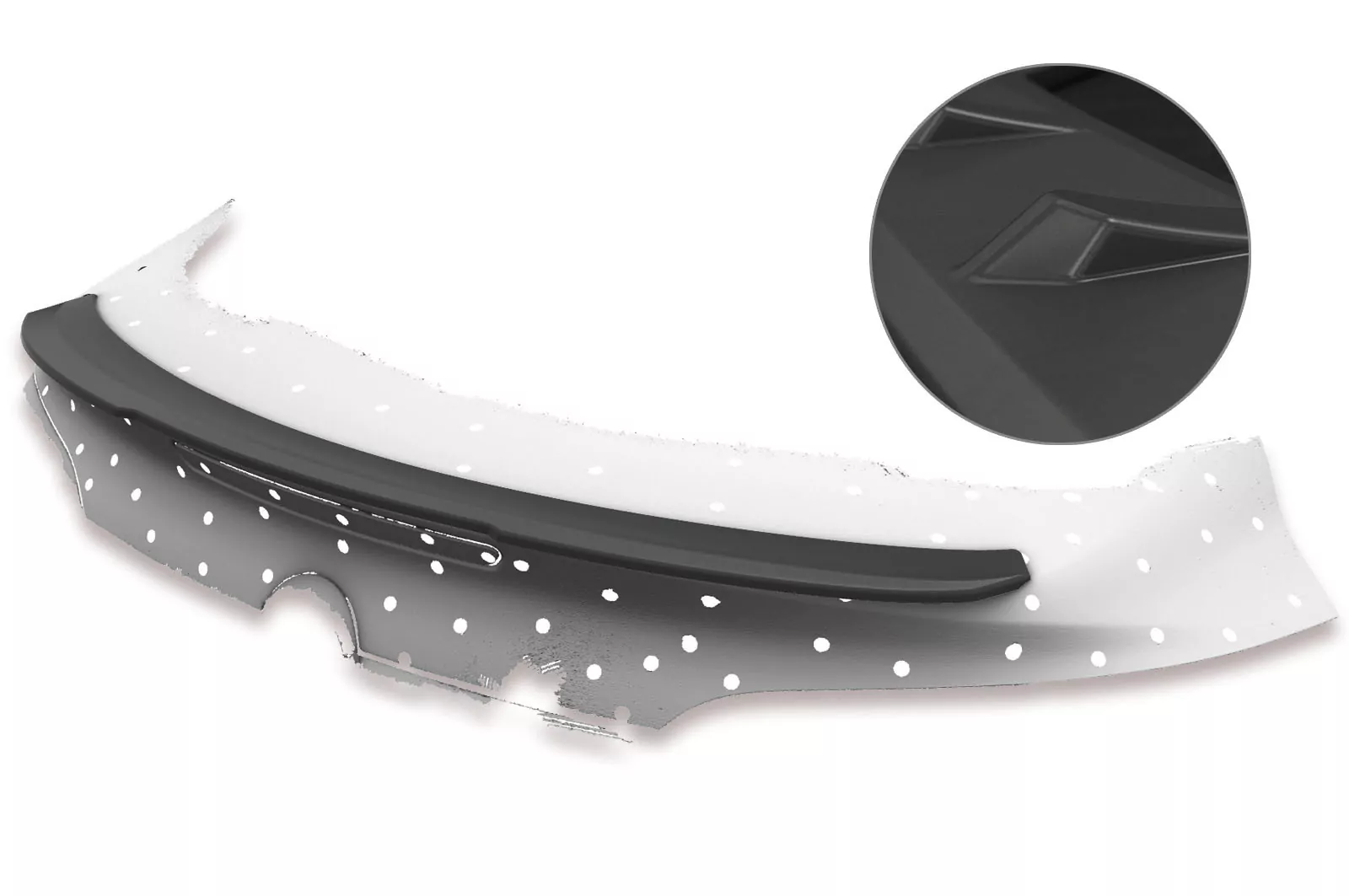 Heckflügel mit ABE für Opel Insignia A Lackierfreundlich (schwarz matt)