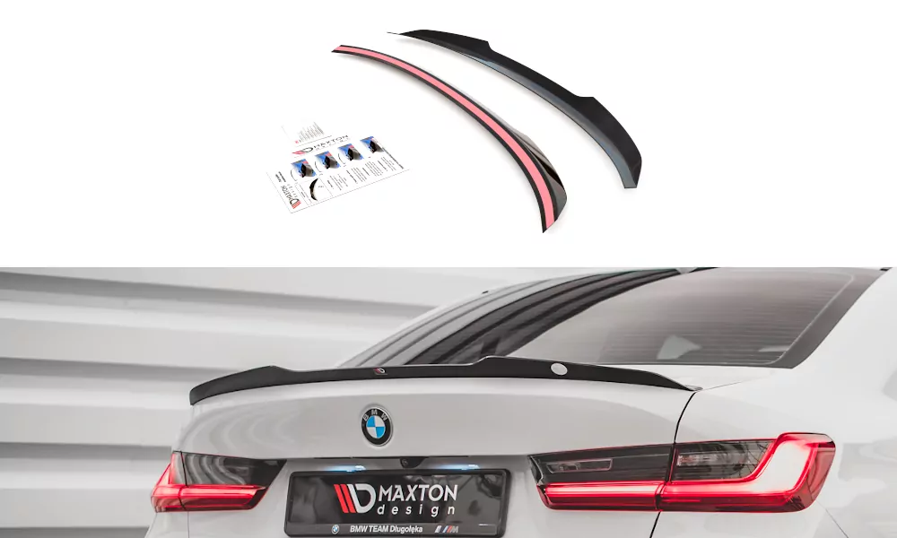 Spoiler CAP Für BMW M340i / 3 M-Paket / M3 Limousine G20 Schwarz Hochglanz